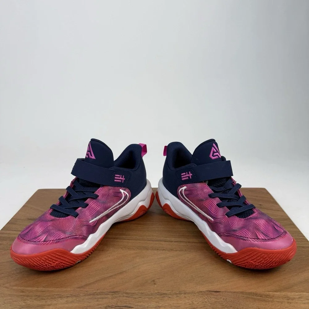 New Big‎ Kids Nike Giannis Immortality 4 SE PS Red Midnight Navy Shoes Size 2 Y